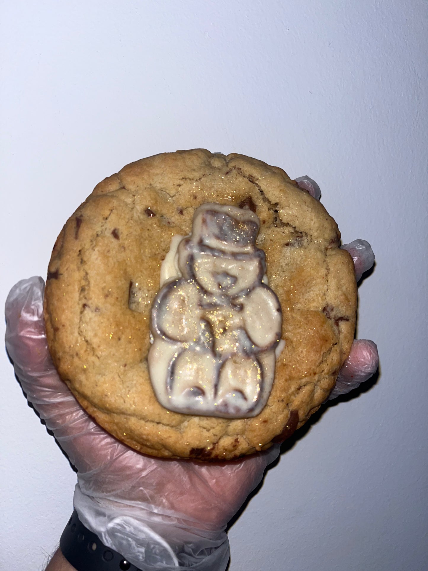 Cinnamon Snowman Deep Dish Cookie